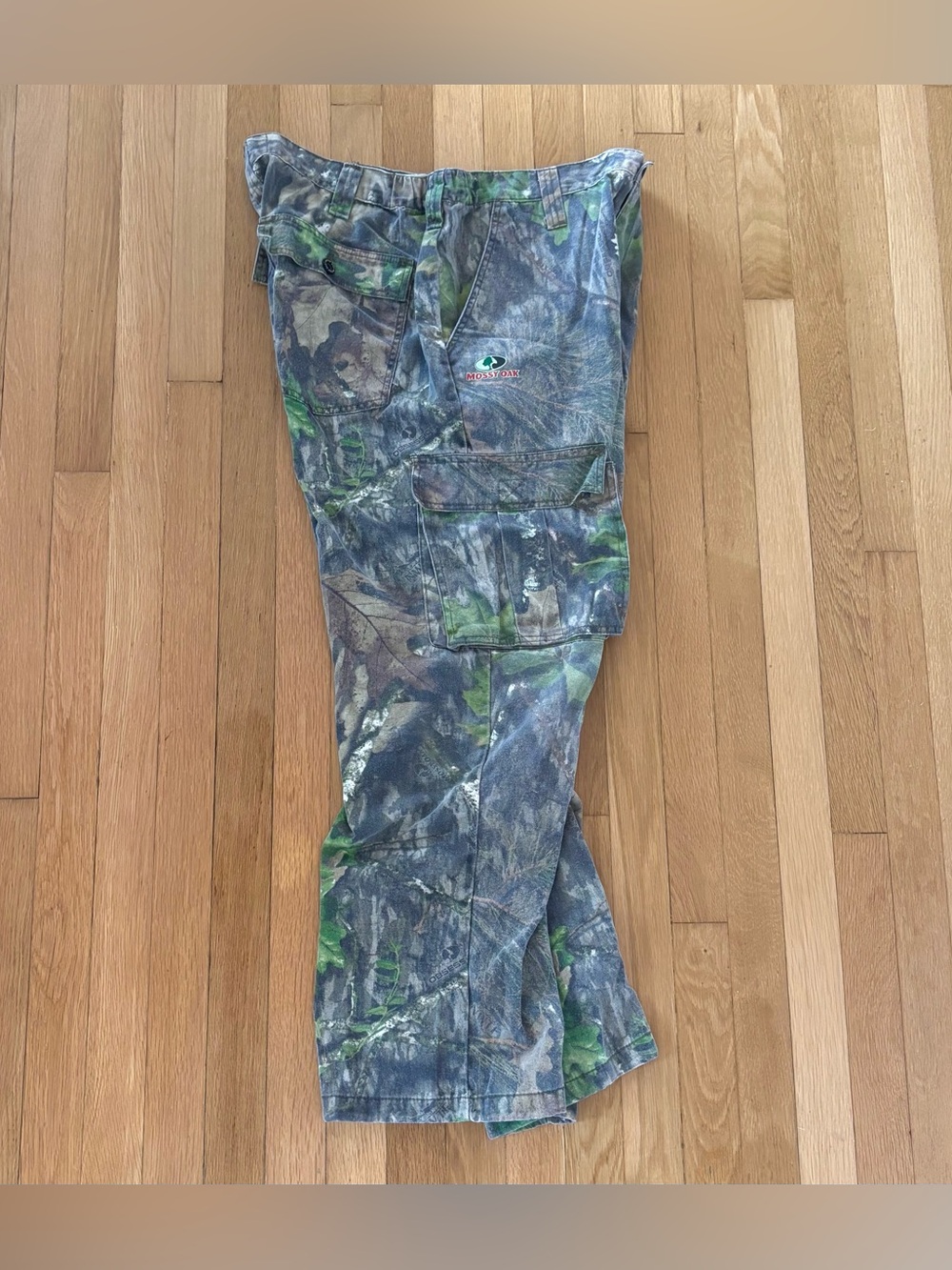 Vintage Mossy Oak Camo Cargo Pants Mens 40 Baggy Wide Leg Skate Y2K Grunge